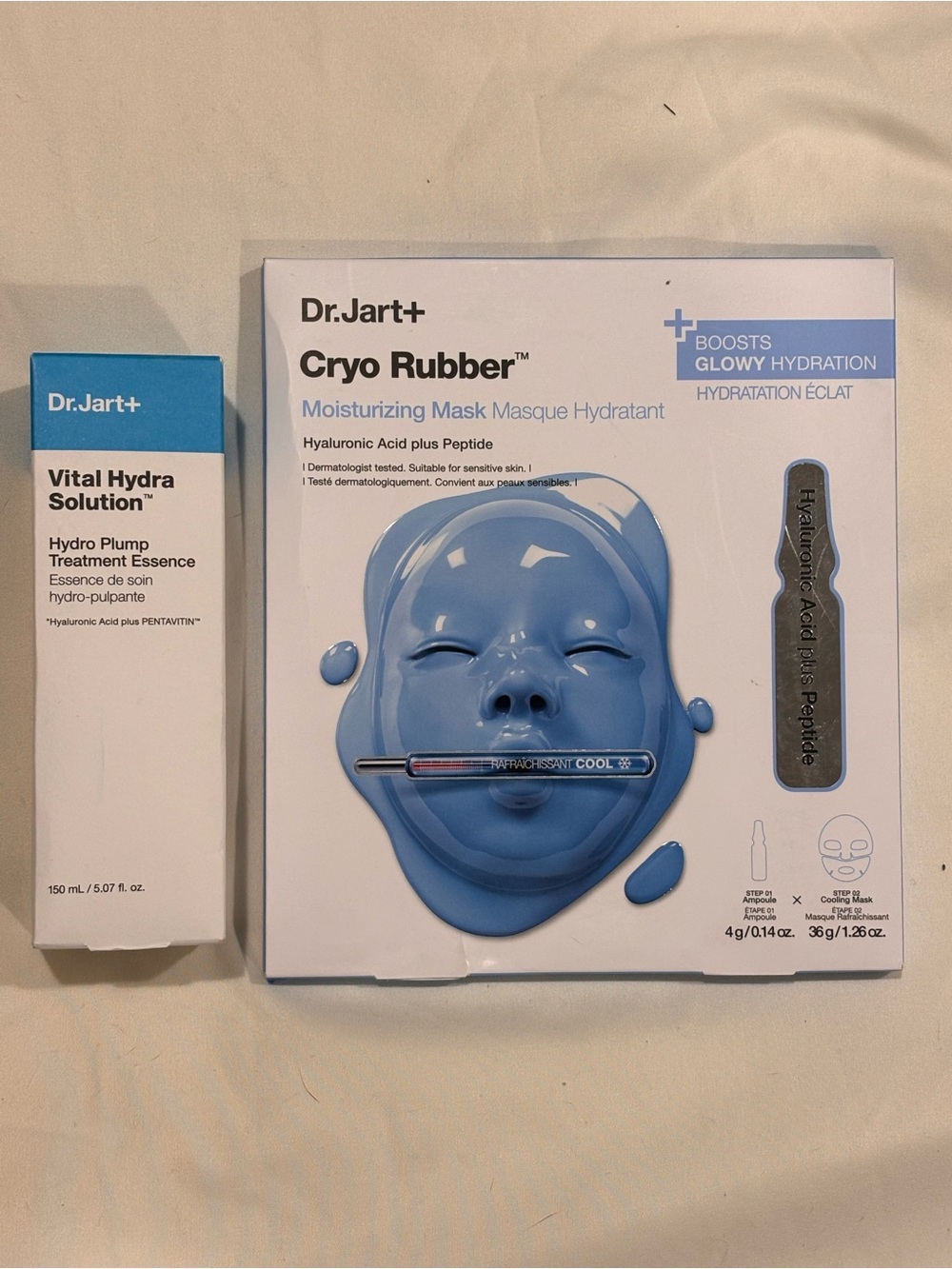 Dr. Jart+ Vital Hydra Essence & Cryo Rubber Mask Korean Skincare Set